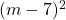 (m - 7)^2