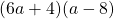 (6a + 4)(a - 8)