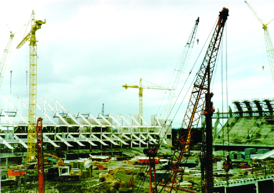 A photograph of a construction site.