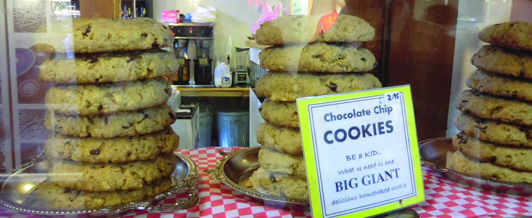 Picture of clear jars filled with cookies.