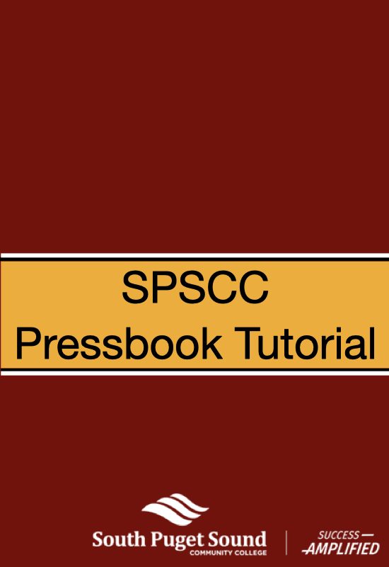 Cover image for SPSCC Pressbook Tutorial