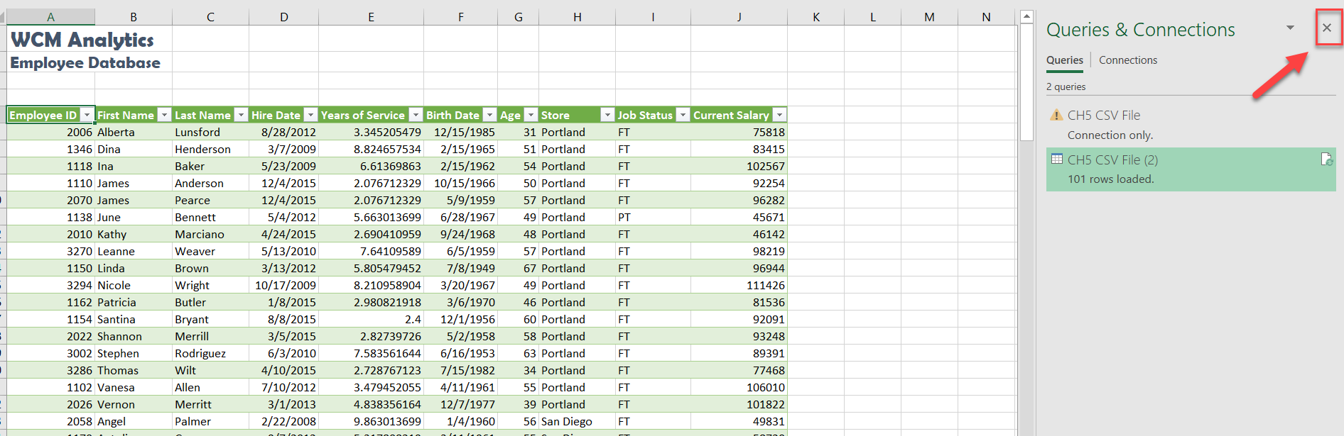 Queries and connections excel что это